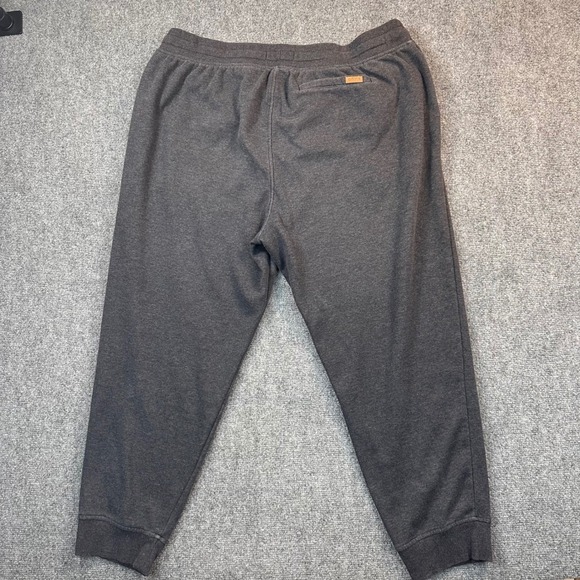 ORVIS Micro-Fleece Cuffed Jogger Sweatpants Mens 2XL Charcoal Grey Stretch Relax - Picture 2 of 13